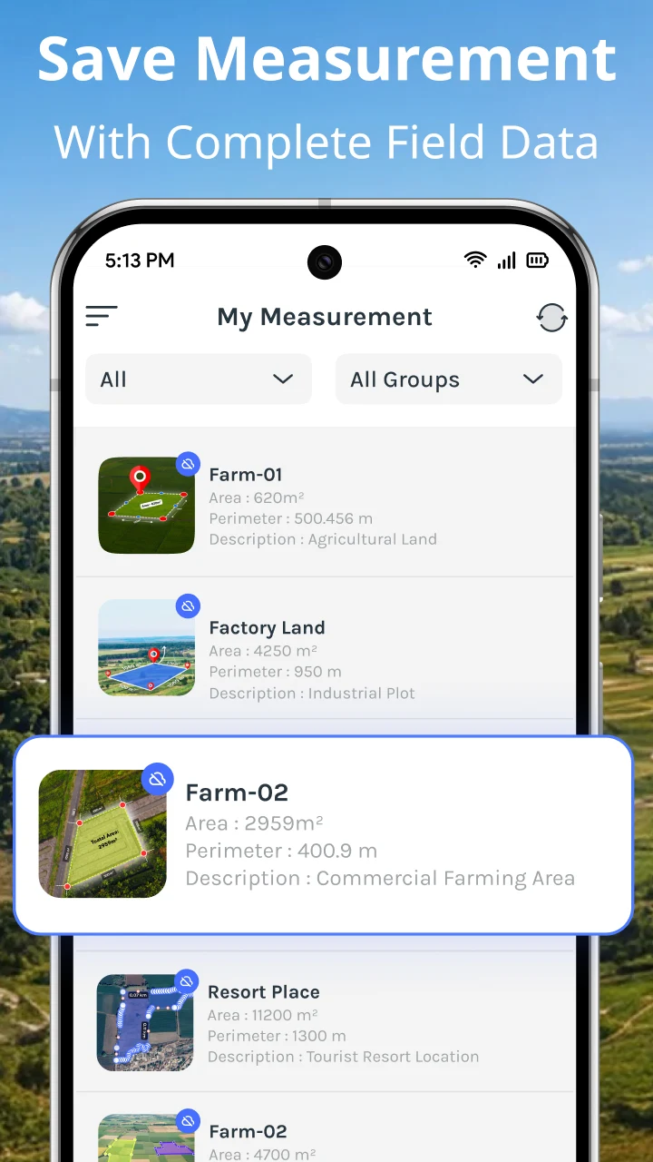 FieldCalc - GPS Area Measure screenshot